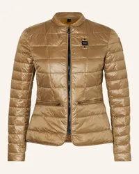 Blauer Steppjacke mit SORONA® AURA-Isolierung Braun