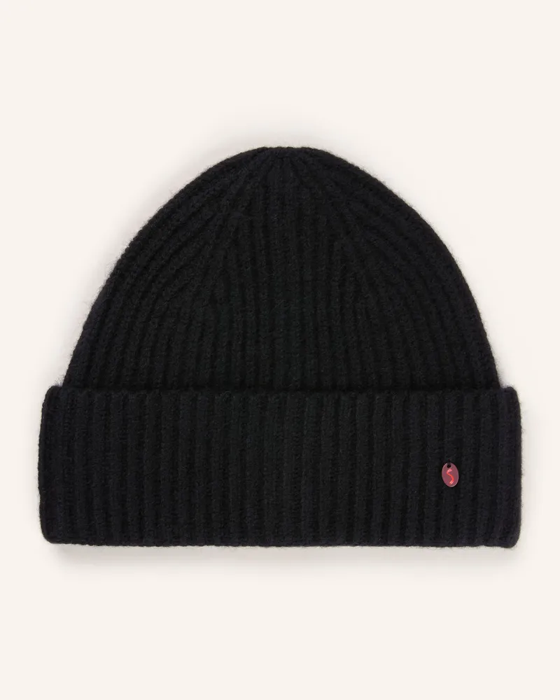 Codello Cashmere-Mütze schwarz Schwarz