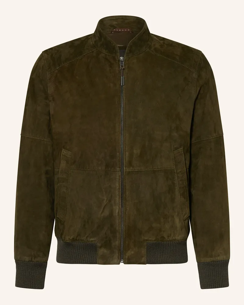 windsor. Lederjacke Oliv