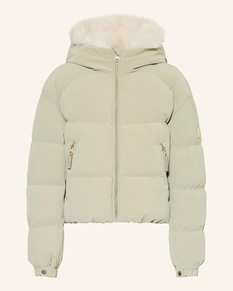 Garcia Jeanswear Steppjacke mit Kunstpelz Beige