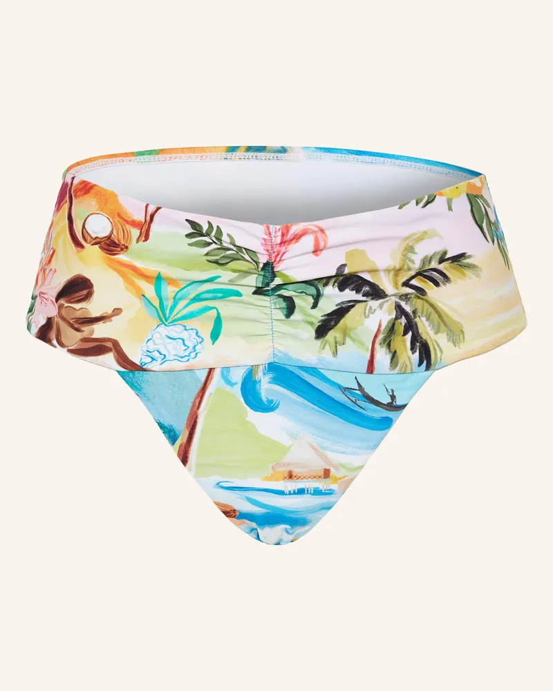Seafolly Australia High-Waist-Bikini-Hose SOUTH PACIFIC Hellblau