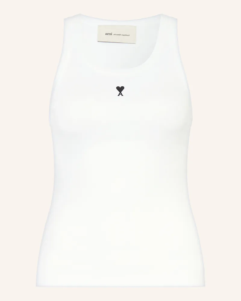 AMI Paris Top weiss Weiss