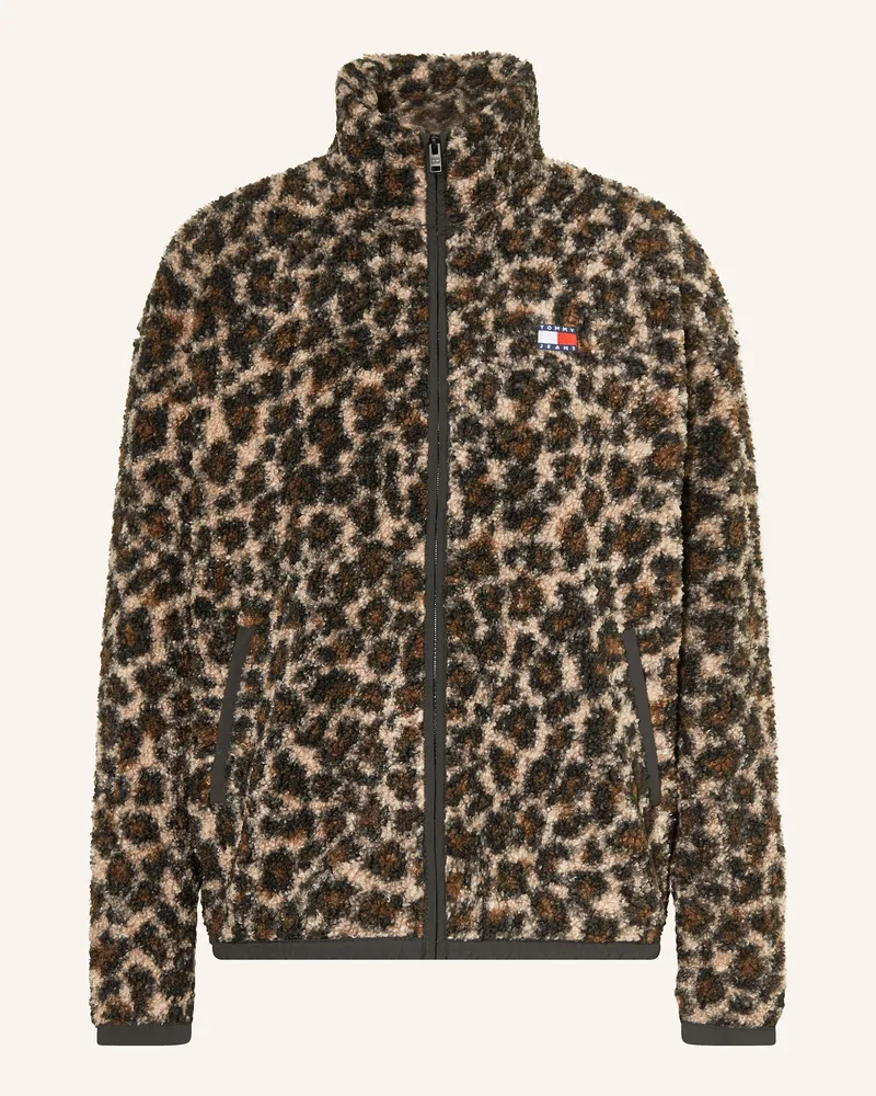 Tommy Hilfiger Teddyfell-Jacke Hellbraun