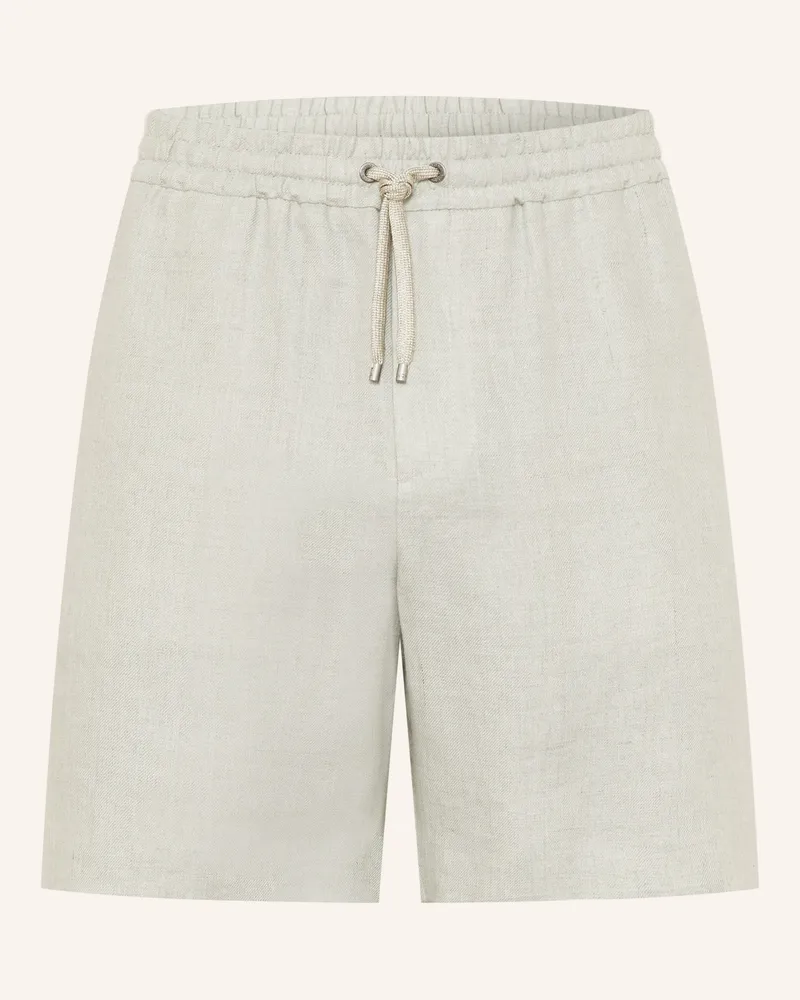 AGNONA Leinenshorts Hellgrün