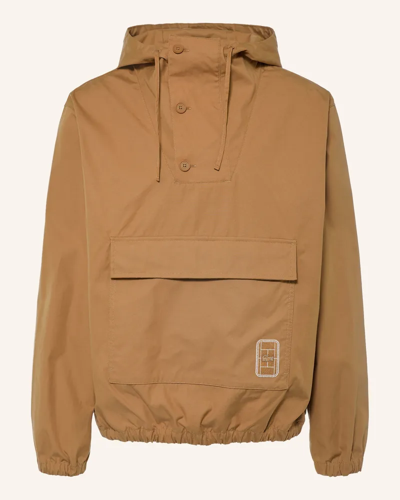 Lacoste Schlupfjacke braun Hellbraun