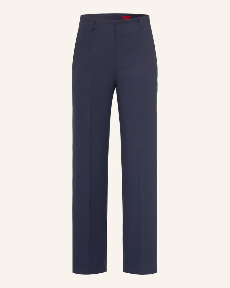 HUGO BOSS Marlenehose Hulana blau Dunkelblau
