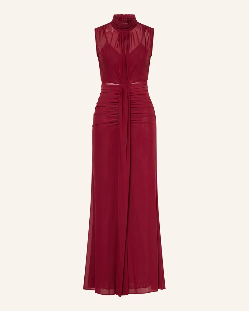 Reiss Mesh-Kleid DANIELLA Dunkelrot
