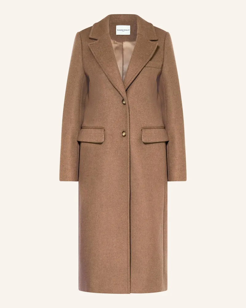 Claudie Pierlot Wollmantel beige Camel