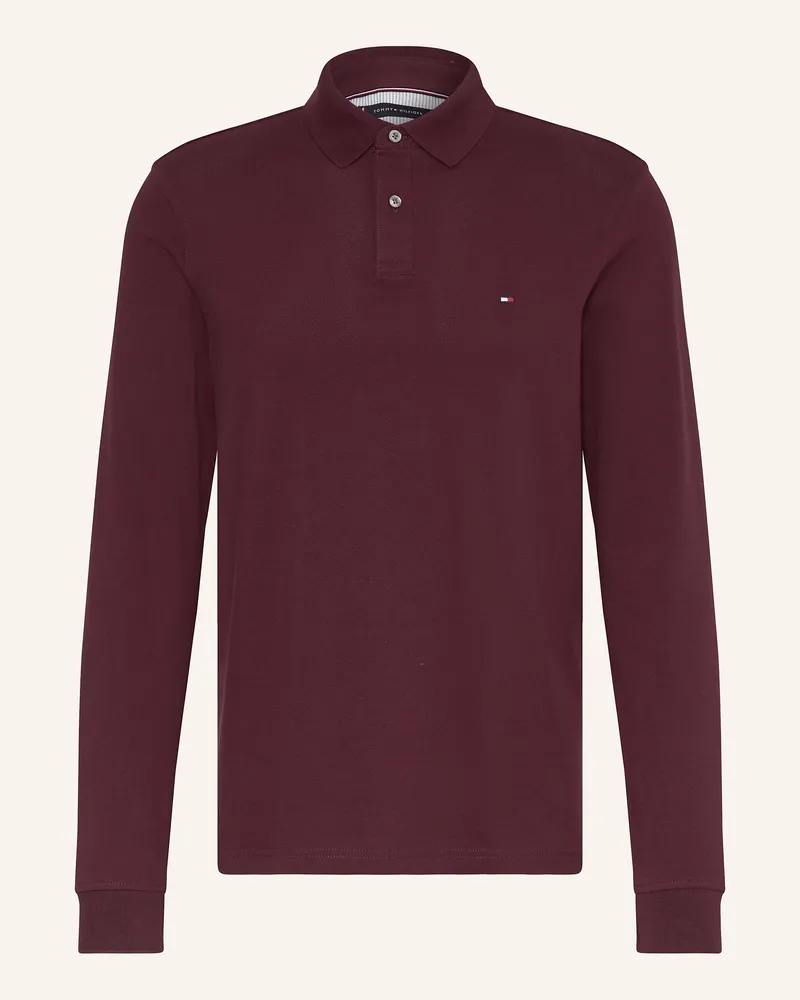 Tommy Hilfiger Piqué-Poloshirt Regular Fit Dunkelrot