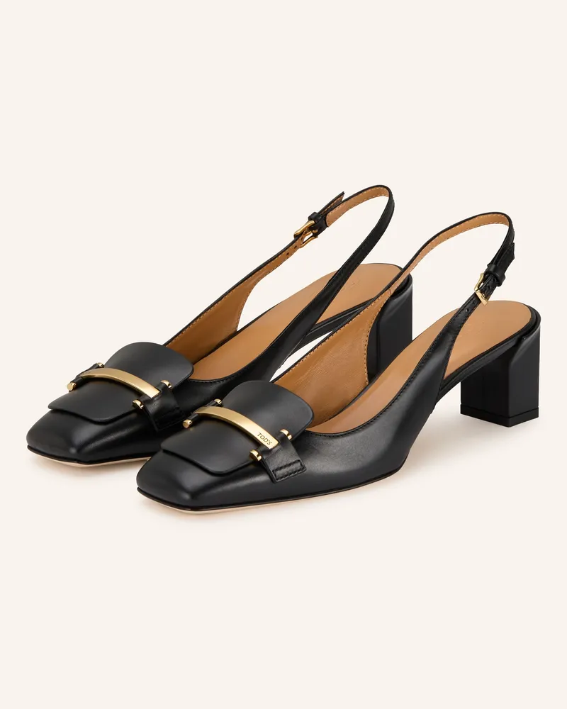 TOD'S Slingpumps schwarz Schwarz
