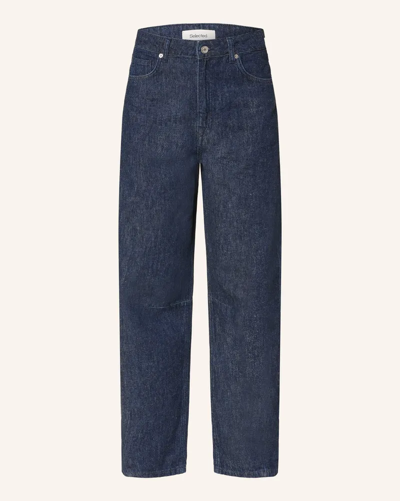 Selected Barrel Jeans blau Dark