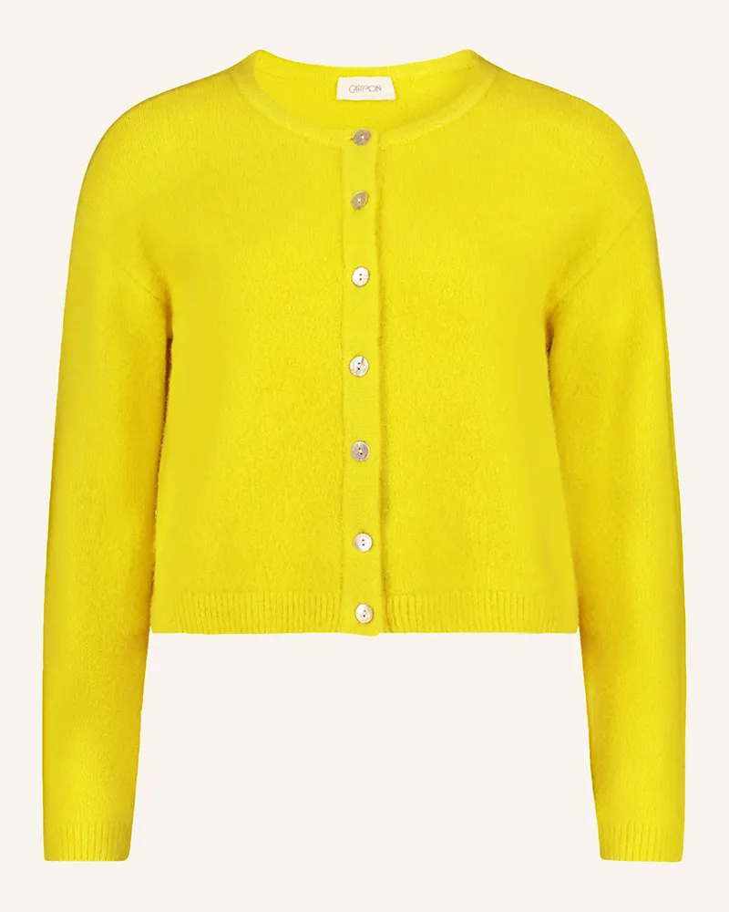 Cartoon Strickjacke gelb Gelb