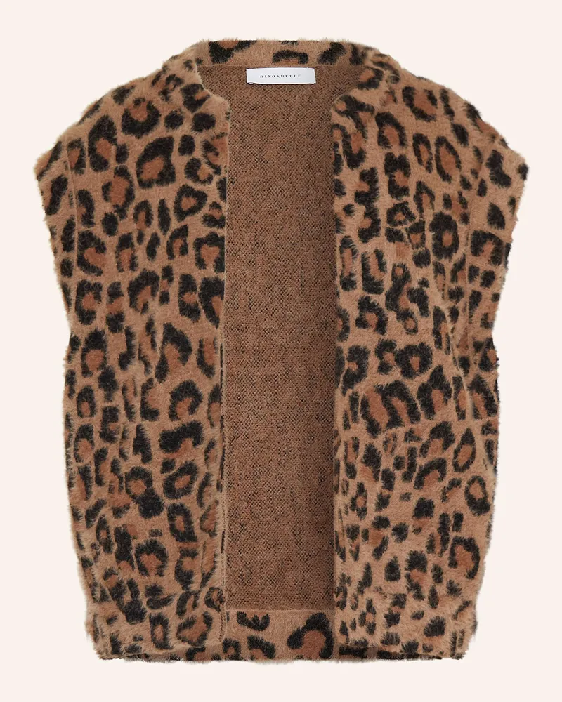 RINO & PELLE Kunstfell-Weste ELONA Braun