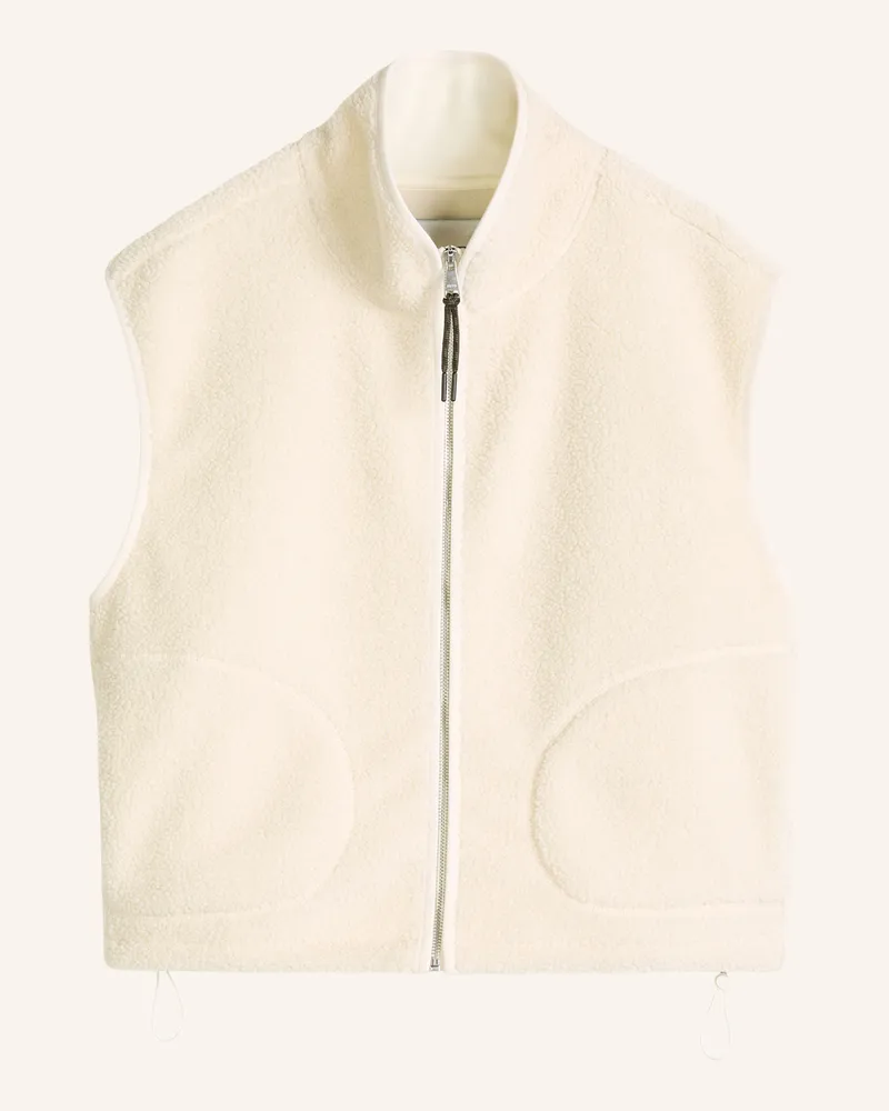 Marc O'Polo Teddyweste weiss Ecru