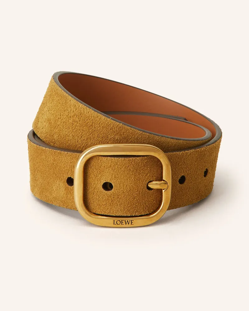Loewe Ledergürtel braun Cognac