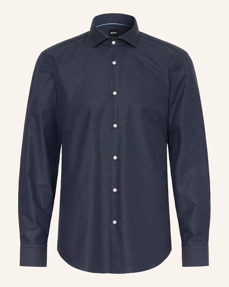 HUGO BOSS Hemd Joe Regular Fit blau Dunkelblau