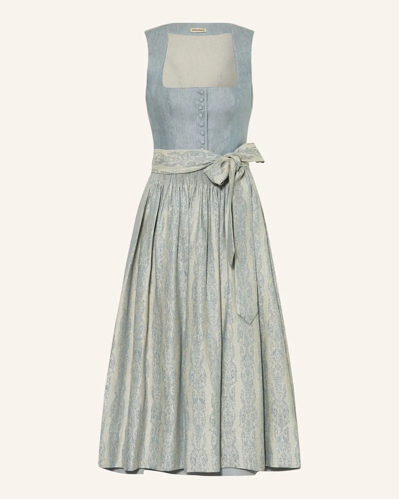 Gottseidank Leinen-Dirndl Monika blau Blaugrau