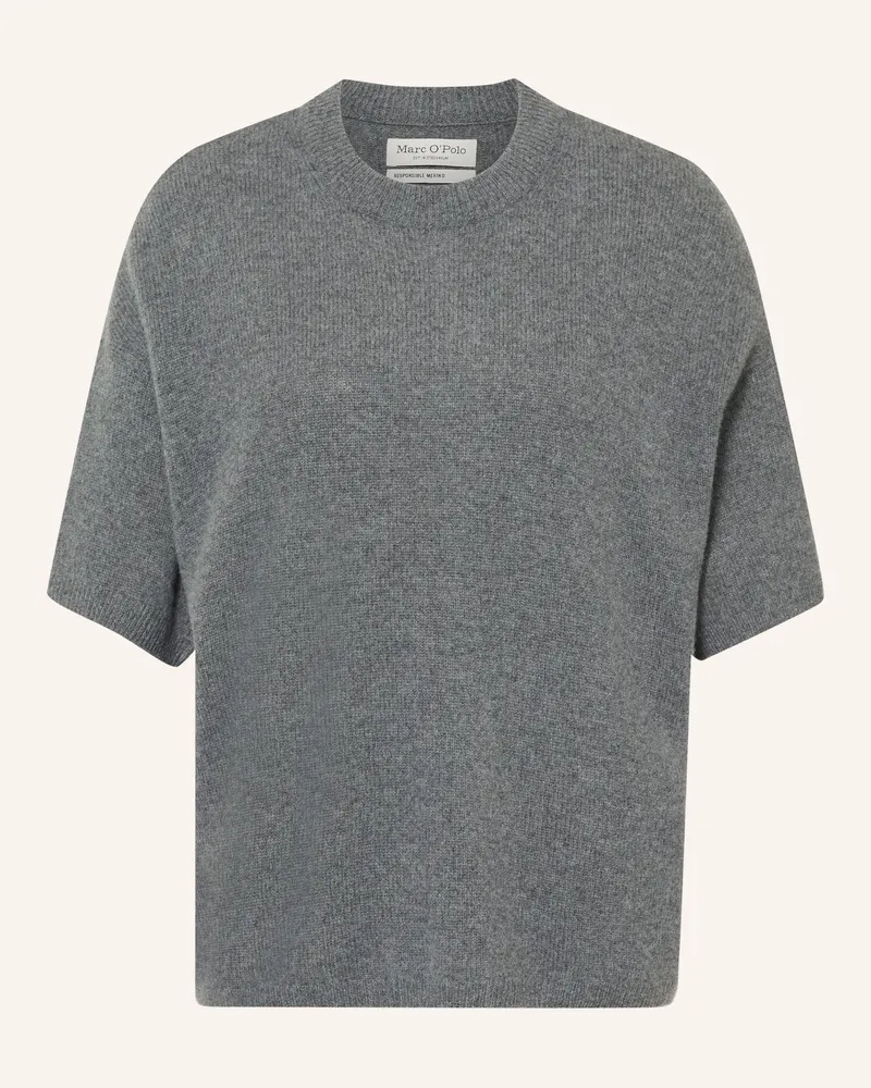 Marc O'Polo Strickshirt Aus Merinowolle grau Dunkelgrau
