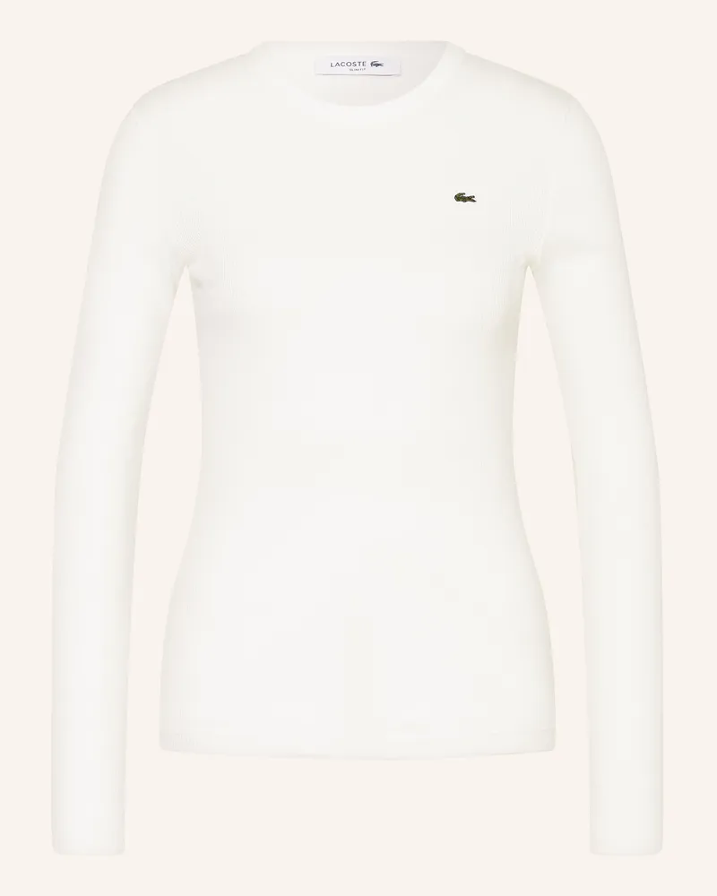 Lacoste Longsleeve weiss Weiss