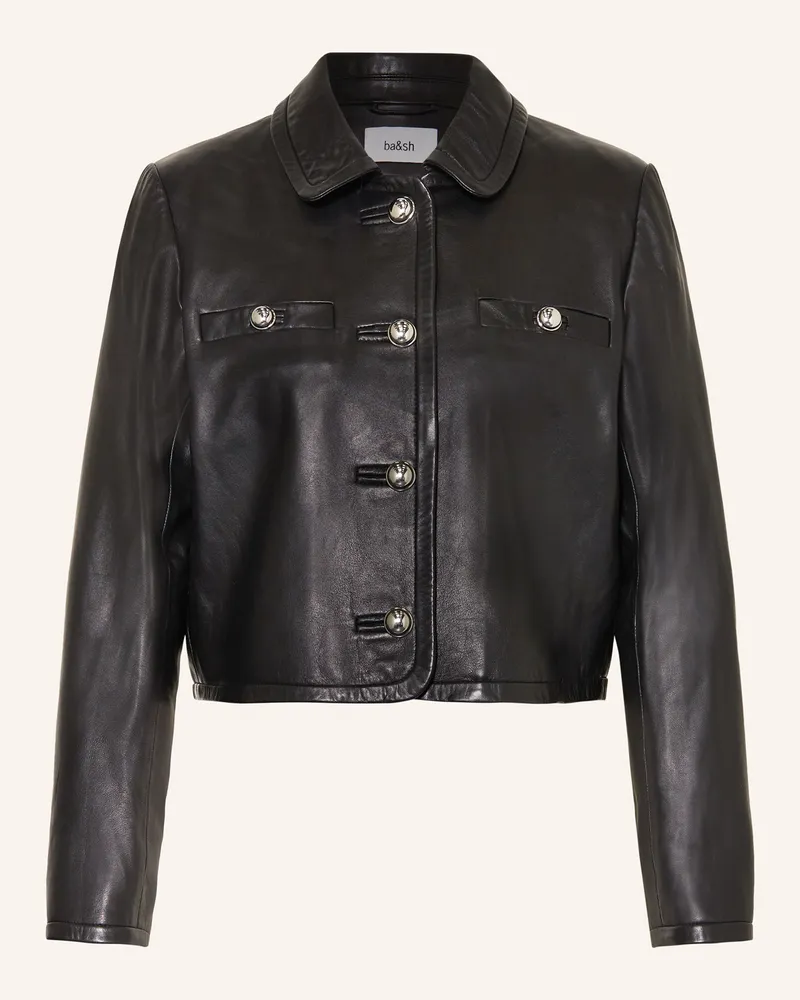 ba&sh Lederjacke ALEXIA Schwarz