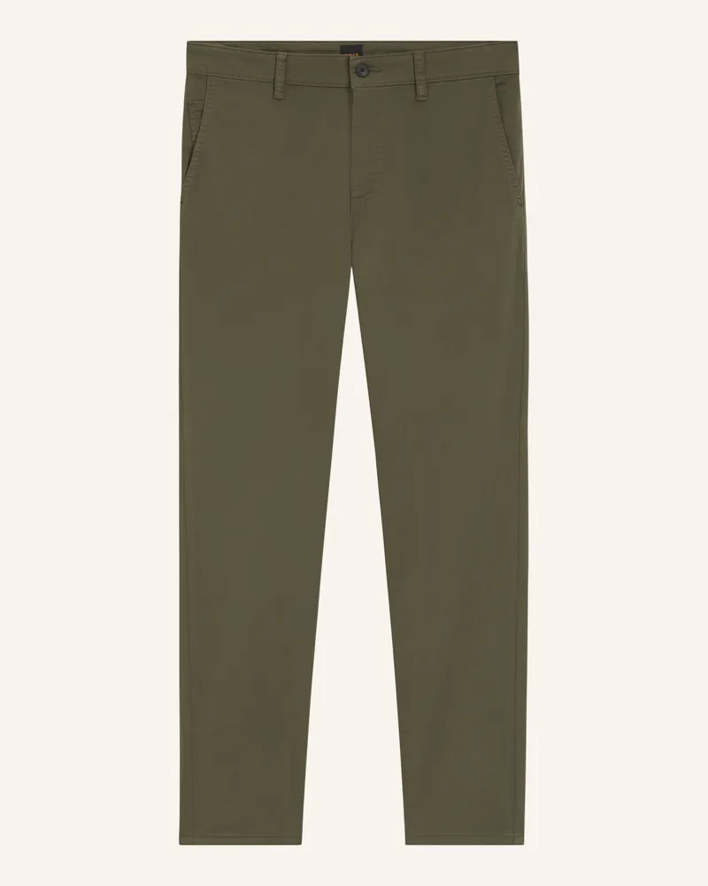 HUGO BOSS Chino Tapered Fit gruen Grün