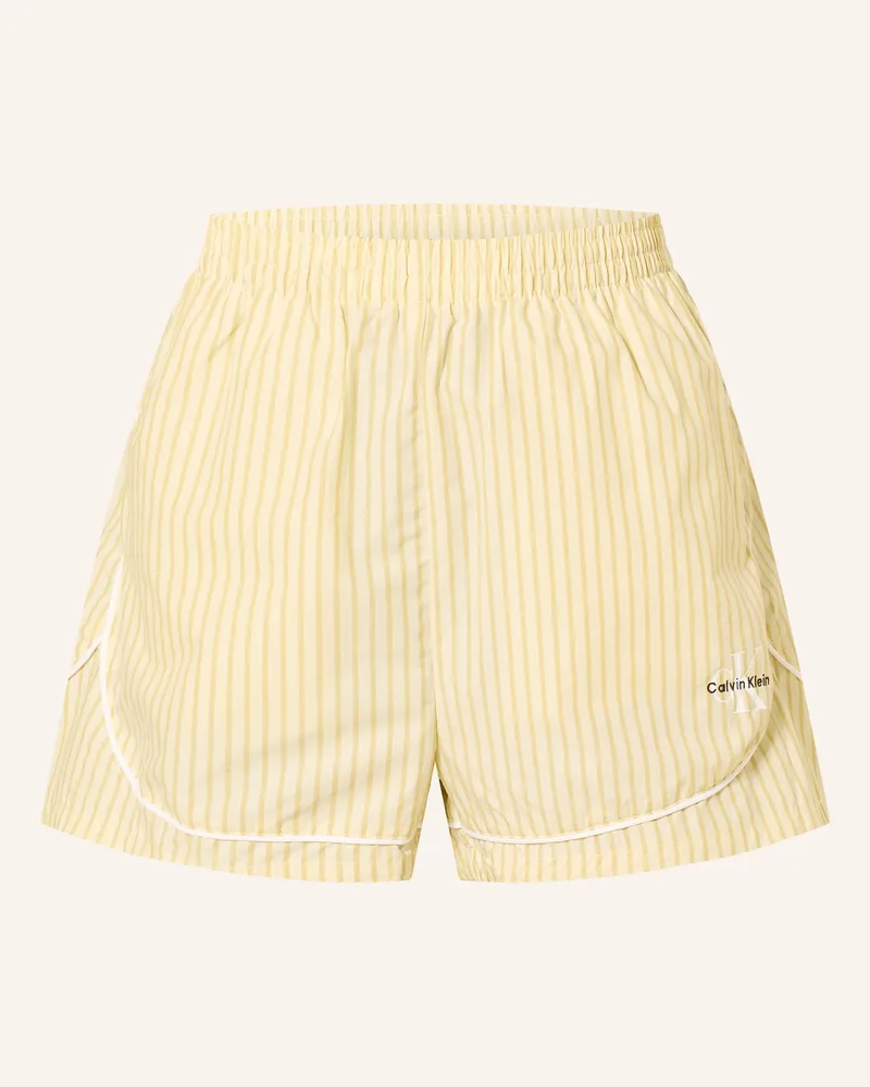 Calvin Klein Schlafshorts gelb Hellgelb