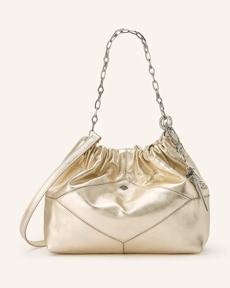 ba&sh Umhängetasche June Mini beige Gold