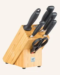 Zwilling 7-tlg. Messerblock ****VIER STERNE Braun