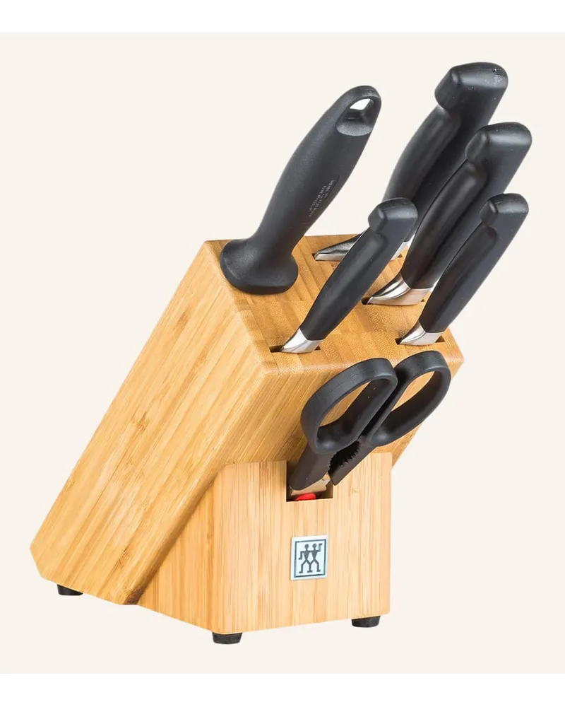 Zwilling 7-tlg. Messerblock ****VIER STERNE Braun