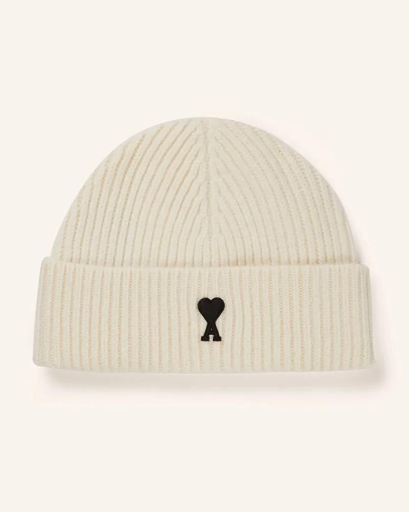 AMI Paris Mütze weiss Creme