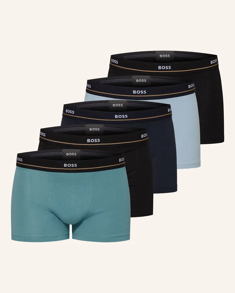 HUGO BOSS 5er-Pack Boxershorts ESSENTIAL Türkis
