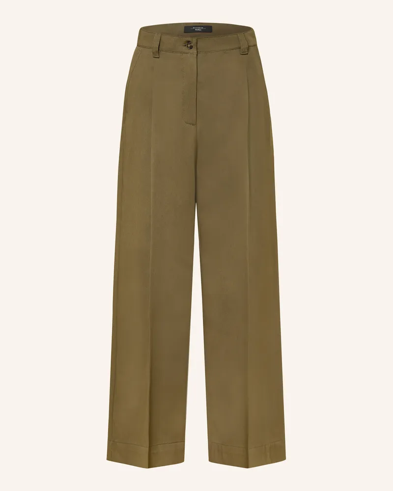 Max Mara Marlenehose Nebbie gruen Khaki