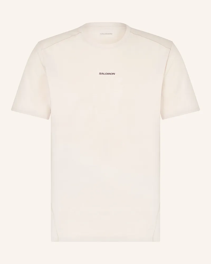 Salomon T-Shirt TRACKLINE Creme