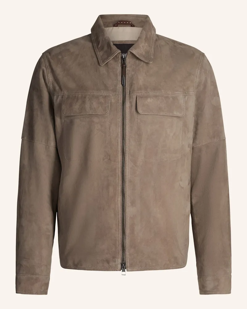 windsor. Lederjacke Grau