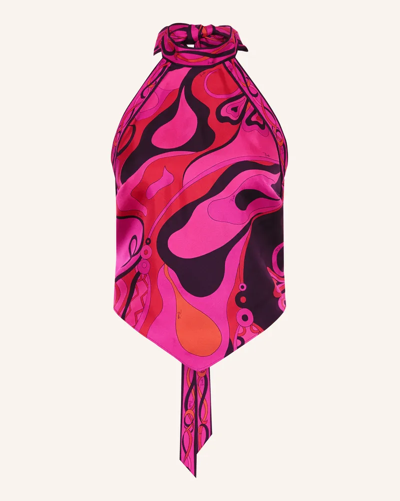 Emilio Pucci Blusentop Aus Seide pink Pink
