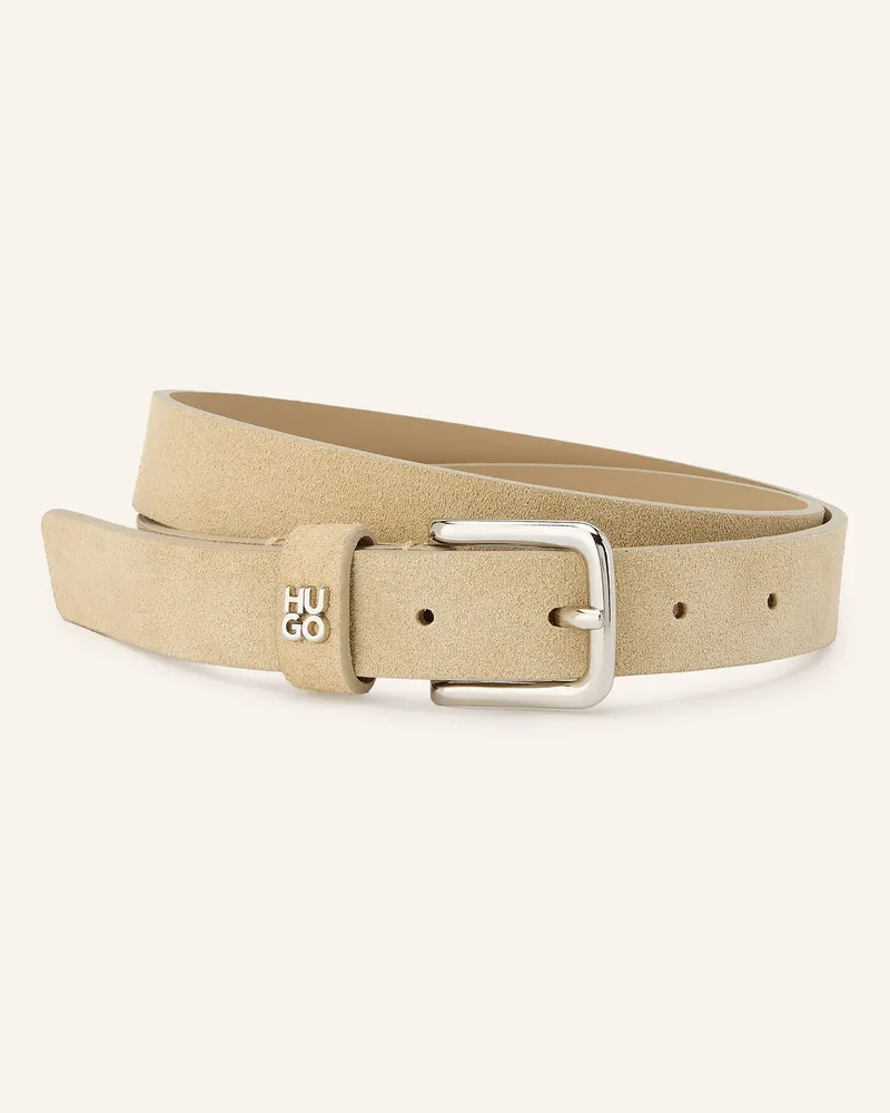 HUGO BOSS Ledergürtel Tina beige Beige