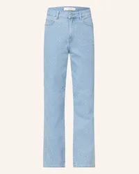 Y.A.S Straight Jeans Blau