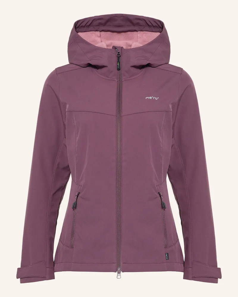 me°ru' Softshell-Jacke Bordeaux rot Dunkelrot
