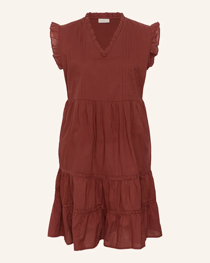 Kaffe Sommerkleid Kavalerie braun Braun