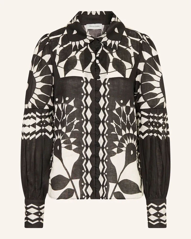 Kudibal Hemdbluse Aus Leinen schwarz Schwarz