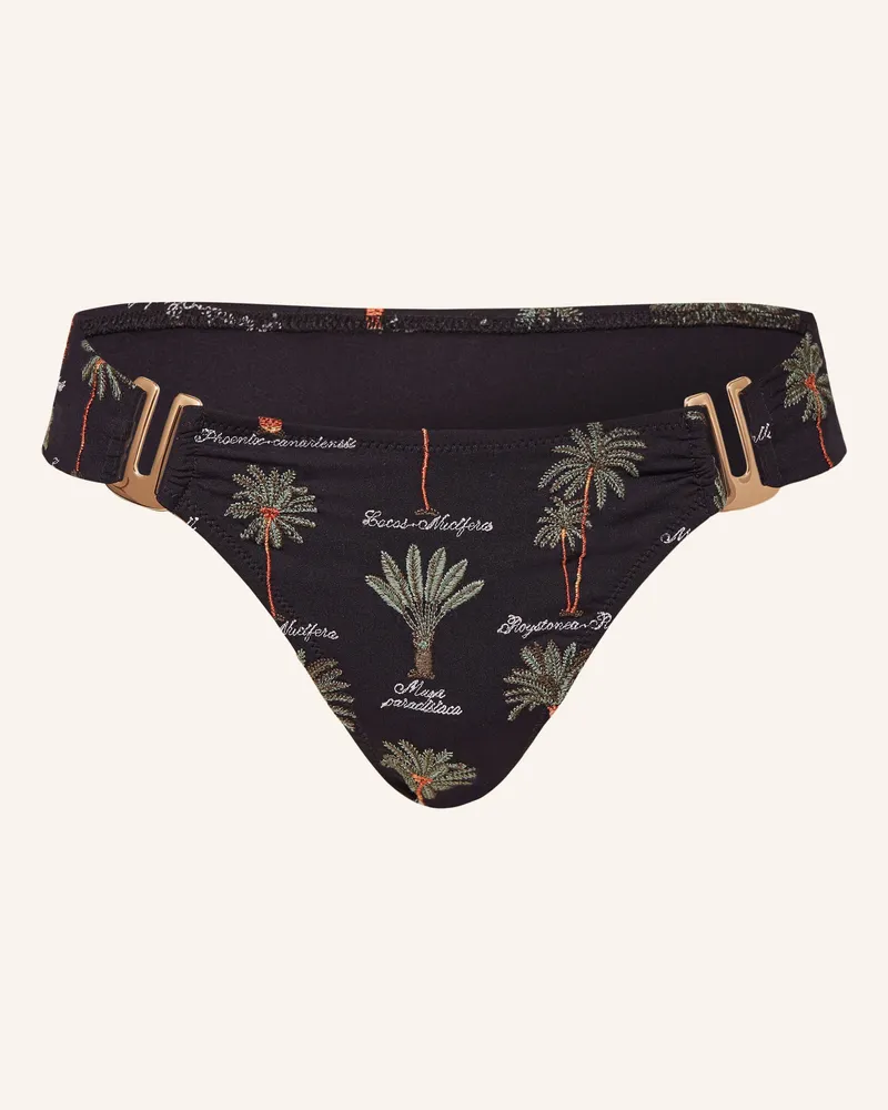 watercult Brazilian-Bikini-Hose ART HERBARIA Schwarz