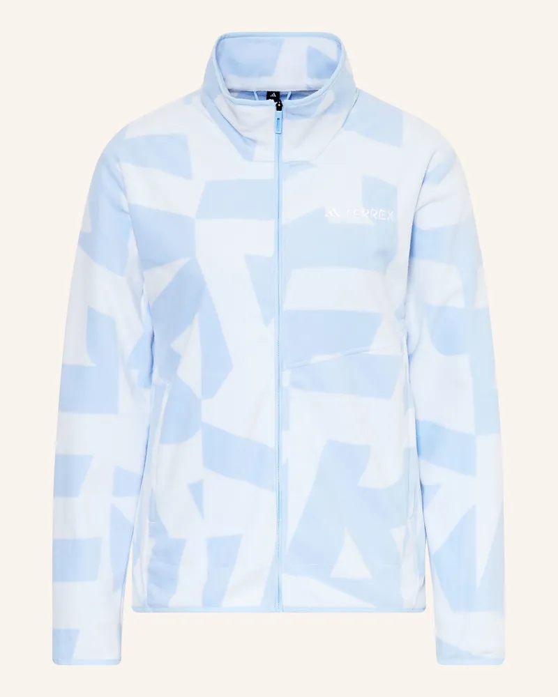 adidas Fleecejacke Terrex blau Hellblau