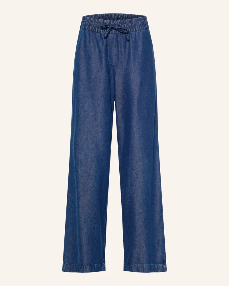 Milano Italy Marlenehose In Jeansoptik blau Blau