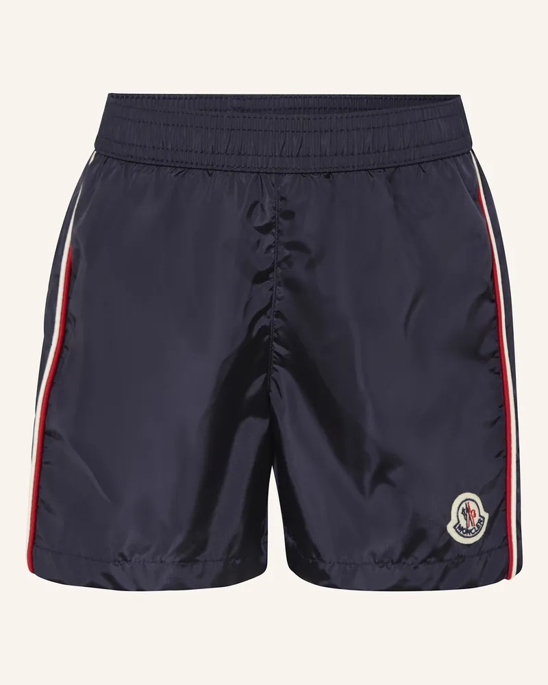 Moncler Badeshorts rot Dunkelblau