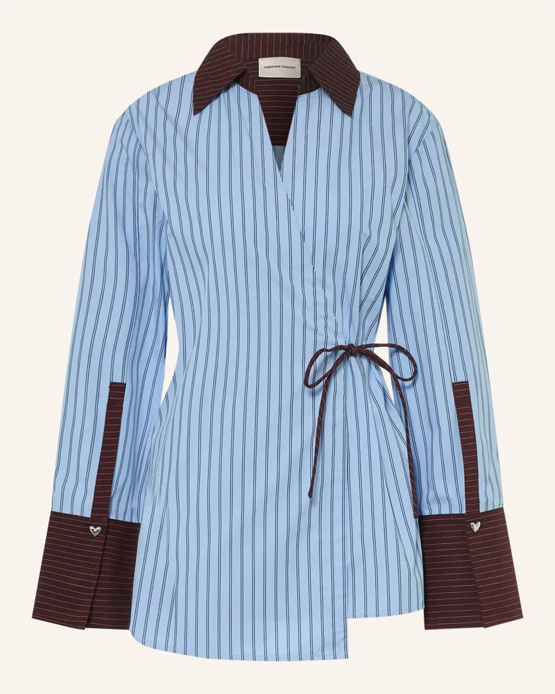 Fabienne Chapot Wickelbluse Tamar blau Hellblau