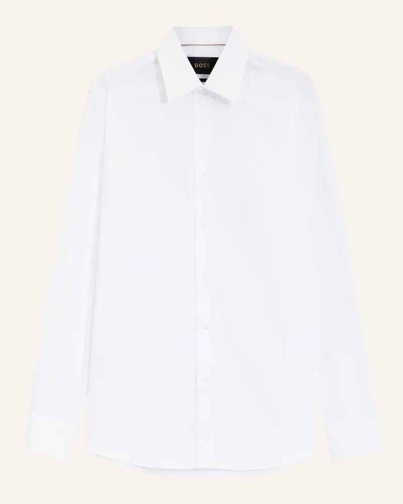 HUGO BOSS Business Hemd L-Hays-Kent-c1-243 Slim Fit weiss Weiss