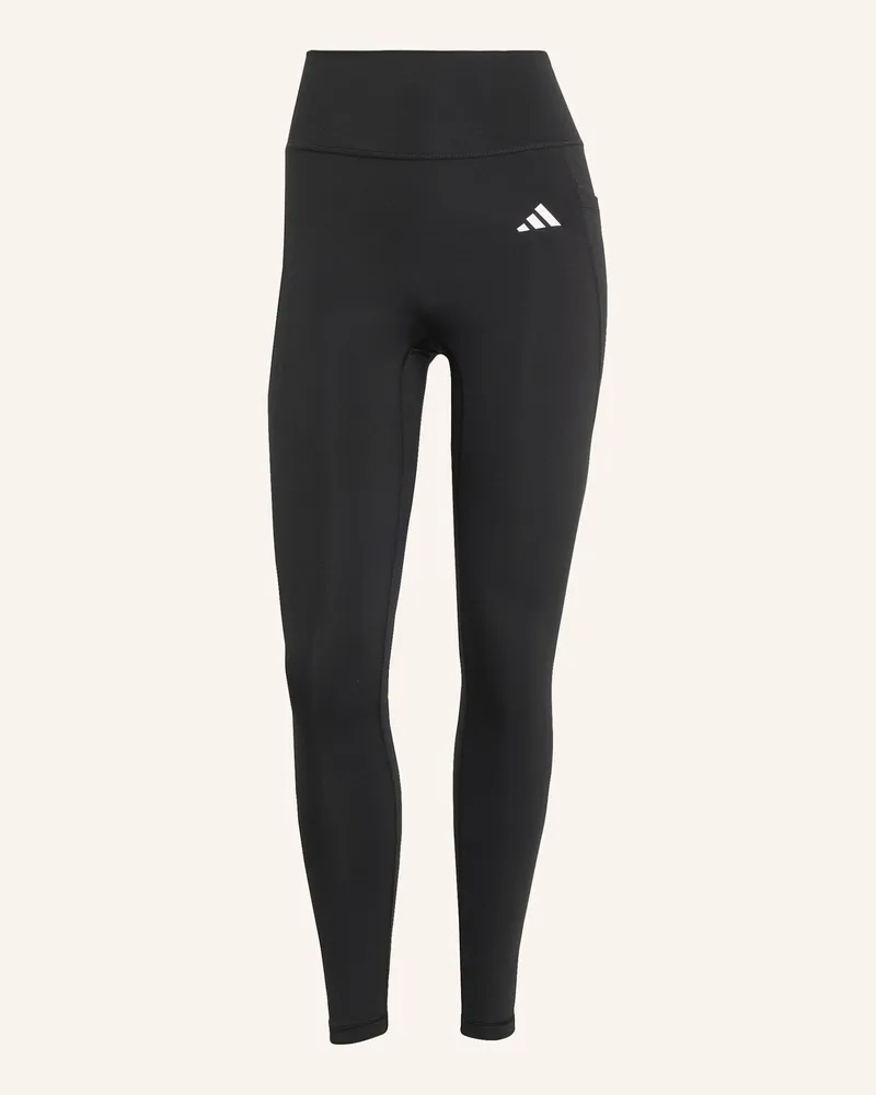 adidas OPTIME ESSENTIALS 7/8-LEGGINGS OHNE VORDERNAHT Schwarz
