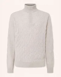 Hackett Pullover LW CABLE HZIP Rosa