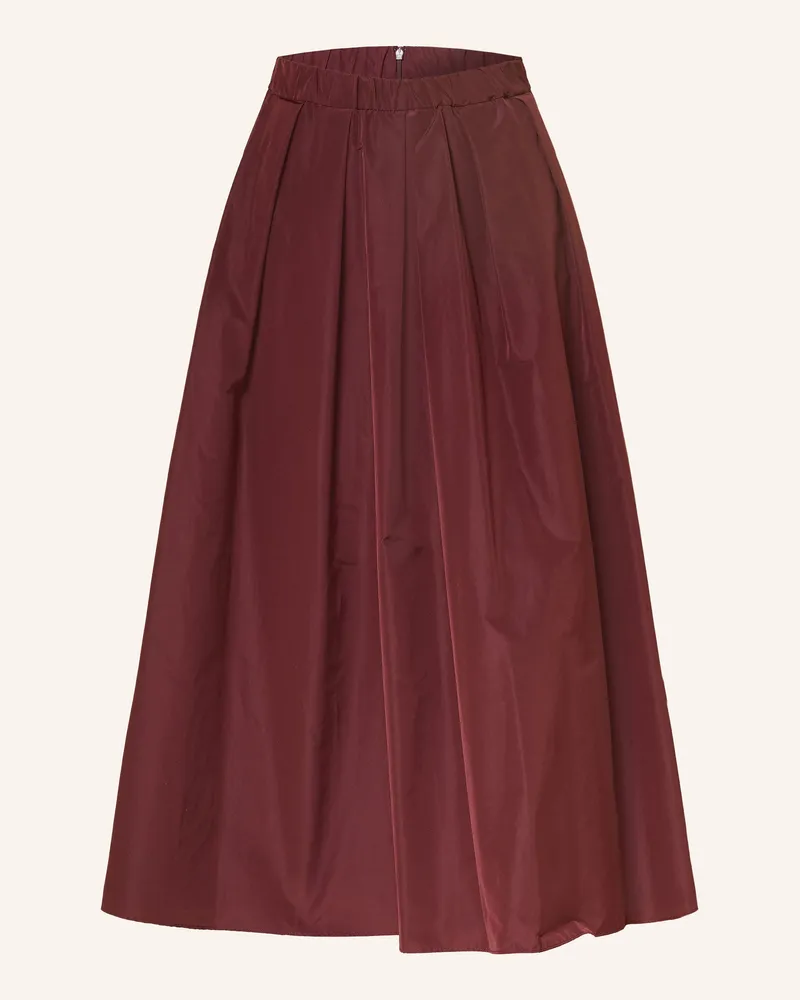 Max Mara Rock Curvato rot Dunkelrot