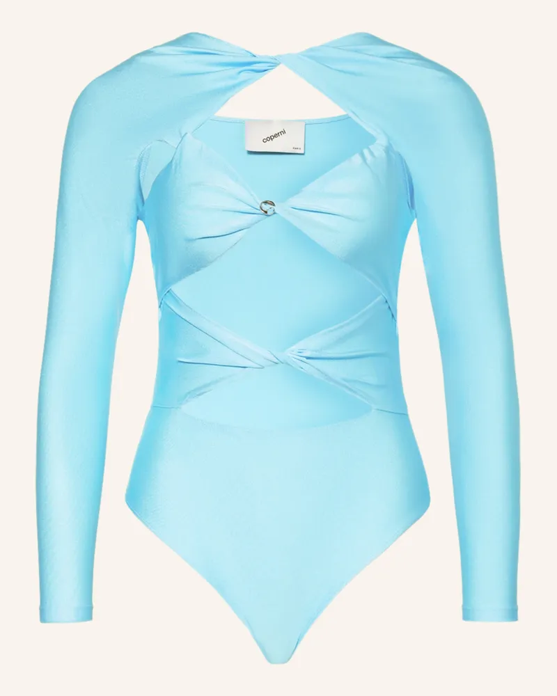 COPERNI Body Mit Cut-Outs blau Türkis